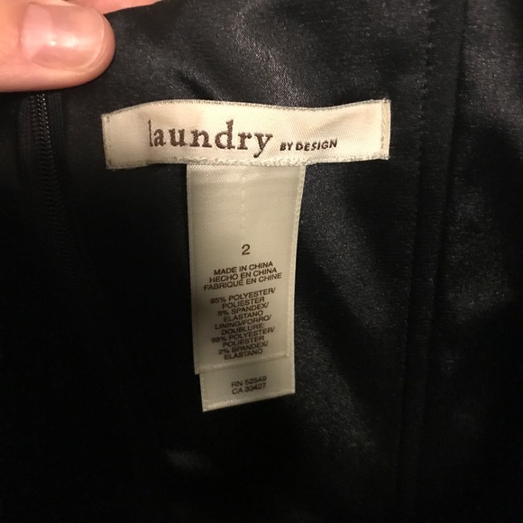 Black Satin Dress - Picture 2 of 4